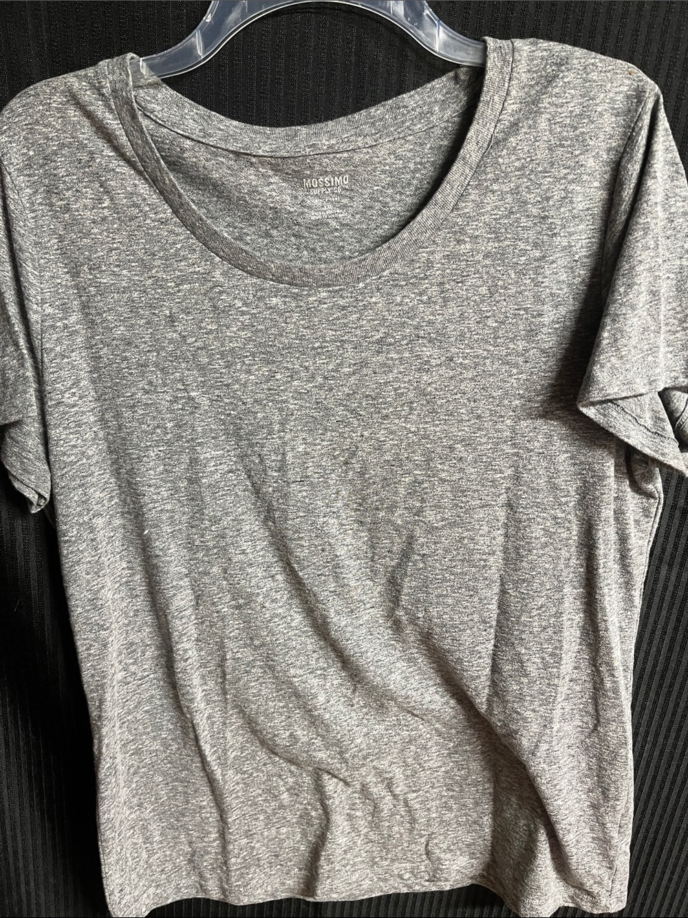 Mossimo Supply Co. Heather Gray Short Sleeve Crew Tee